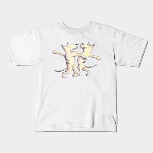 Thylacine as Ballroom Dancer Kids T-Shirt